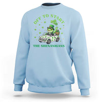 Off To Start The Shenanigans Sweatshirt St Patricks Day Frog