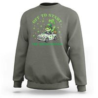 Off To Start The Shenanigans Sweatshirt St Patricks Day Frog