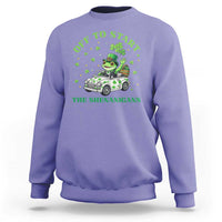 Off To Start The Shenanigans Sweatshirt St Patricks Day Frog