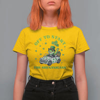 Off To Start The Shenanigans T Shirt For Women St Patricks Day Frog