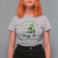 Off To Start The Shenanigans T Shirt For Women St Patricks Day Frog