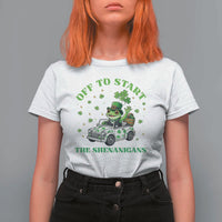 Off To Start The Shenanigans T Shirt For Women St Patricks Day Frog