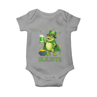 Funny Slainte Irish Frog Beer St Patricks Day Baby Onesie