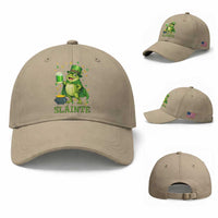 Funny Slainte Irish Frog Beer St Patricks Day Baseball Cap