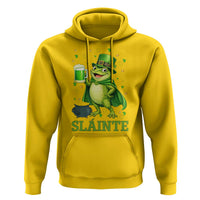 Funny Slainte Irish Frog Beer St Patricks Day Hoodie