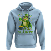 Funny Slainte Irish Frog Beer St Patricks Day Hoodie