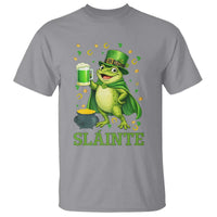 Funny Slainte Irish Frog Beer St Patricks Day T Shirt