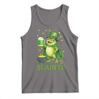 Funny Slainte Irish Frog Beer St Patricks Day Tank Top