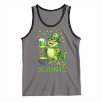 Funny Slainte Irish Frog Beer St Patricks Day Tank Top