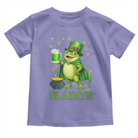 Funny Slainte Irish Frog Beer St Patricks Day Toddler T Shirt