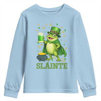 Funny Slainte Irish Frog Beer St Patricks Day Youth Sweatshirt
