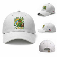 Funny Kiss Me I Am Lucky Baseball Cap St Patricks Day Frog
