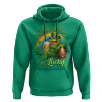 Funny Kiss Me I Am Lucky Hoodie St Patricks Day Frog