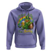 Funny Kiss Me I Am Lucky Hoodie St Patricks Day Frog