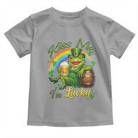 Funny Kiss Me I Am Lucky Toddler T Shirt St Patricks Day Frog