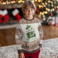Funny Silly Irish Goose Ugly Christmas Sweater Off To Commit Irish Foolery