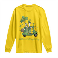 Funny Silly Irish Goose Long Sleeve Shirt Off To Commit Irish Foolery