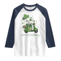 Funny Silly Irish Goose Raglan Shirt Off To Commit Irish Foolery