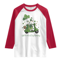 Funny Silly Irish Goose Raglan Shirt Off To Commit Irish Foolery