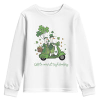 Funny Silly Irish Goose Youth Sweatshirt Off To Commit Irish Foolery