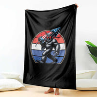 Funny Patriotic Mothman Throw Blanket West Virginia Cryptid Lover Gift