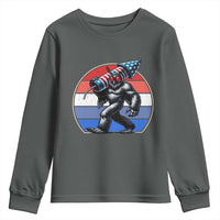 Funny Patriotic Mothman Youth Sweatshirt West Virginia Cryptid Lover Gift