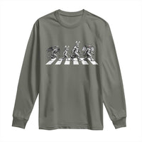 Funny Easter Cryptid Walk Long Sleeve Shirt Bigfoot Mothman Jersey Devil Chupacabra
