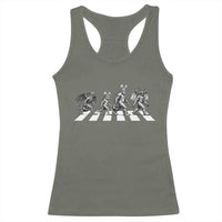 Funny Easter Cryptid Walk Racerback Tank Top Bigfoot Mothman Jersey Devil Chupacabra