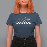 Funny Easter Cryptid Walk T Shirt For Women Bigfoot Mothman Jersey Devil Chupacabra