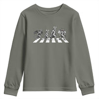 Funny Easter Cryptid Walk Youth Sweatshirt Bigfoot Mothman Jersey Devil Chupacabra
