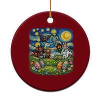 Funny Cryptid Starry Night Easter Ceramic Ornament Monster Lover Gift