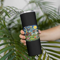 Funny Cryptid Starry Night Easter Skinny Tumbler Monster Lover Gift