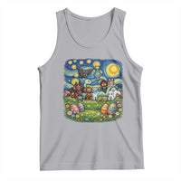 Funny Cryptid Starry Night Easter Tank Top Monster Lover Gift