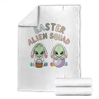 Funny Easter Alien Squad Bunny Ears Gift Throw Blanket