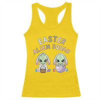 Funny Easter Alien Squad Bunny Ears Gift Racerback Tank Top