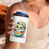 Funny Alien Bunny Ears Easter 4 in 1 Can Cooler Tumbler Extraterrestrial Gift