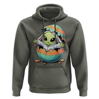 Funny Alien Bunny Ears Easter Hoodie Extraterrestrial Gift