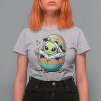 Funny Alien Bunny Ears Easter T Shirt For Women Extraterrestrial Gift