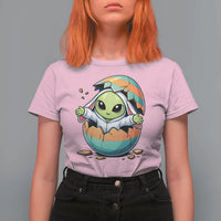 Funny Alien Bunny Ears Easter T Shirt For Women Extraterrestrial Gift