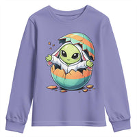 Funny Alien Bunny Ears Easter Youth Sweatshirt Extraterrestrial Gift