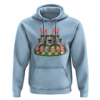 Easter Island Moai Bunny Ears Hoodie Funny Archaeology Gift