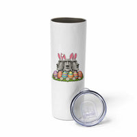 Easter Island Moai Bunny Ears Skinny Tumbler Funny Archaeology Gift