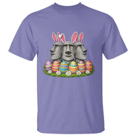 Easter Island Moai Bunny Ears T Shirt Funny Archaeology Gift