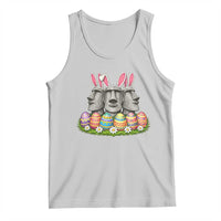 Easter Island Moai Bunny Ears Tank Top Funny Archaeology Gift