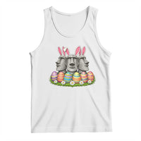 Easter Island Moai Bunny Ears Tank Top Funny Archaeology Gift