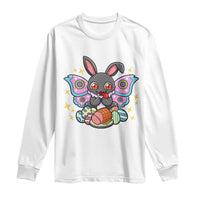 Funny Easter Bunny Mothman Loves Glazed Ham Long Sleeve Shirt