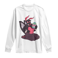 Sexy Easter Bunny Mothman Long Sleeve Shirt Cryptid Humor Gift