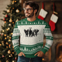 Funny Easter Cryptid Squad Ugly Christmas Sweater Bigfoot Mothman Jersey Devil Chupacabra Gift