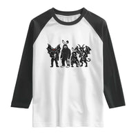 Funny Easter Cryptid Squad Raglan Shirt Bigfoot Mothman Jersey Devil Chupacabra Gift