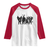 Funny Easter Cryptid Squad Raglan Shirt Bigfoot Mothman Jersey Devil Chupacabra Gift